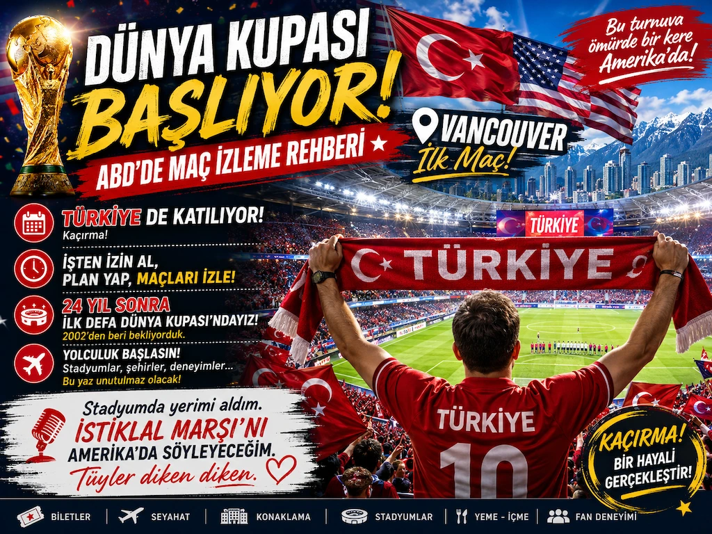 Dünya Kupası Başlıyor: ABD'de Maç İzleme Rehberi